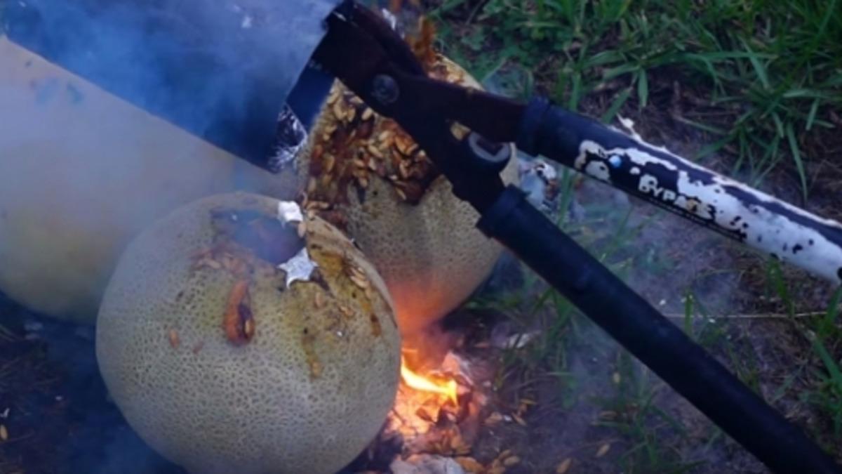 Erimiş Alüminyumun Kavunun İçerisine Döküldükten Sonra Şekli
