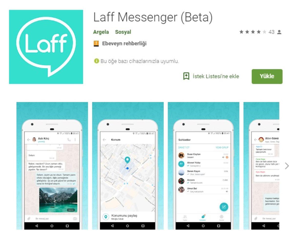 Yerli Mesajlaşma Uygulaması ’LAFF’, Mobil Platform İçin Yayınlandı