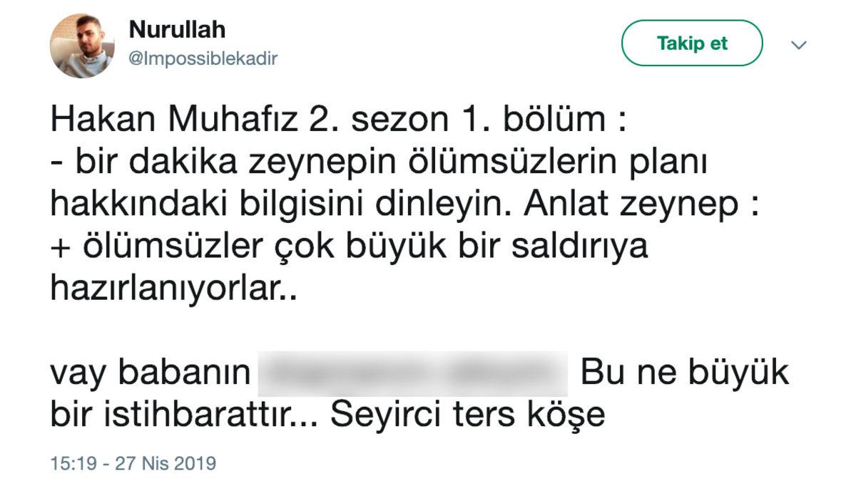 Hakan: Muhafız’ın Pek Beğenilmeyen 2. Sezonu İçin Sosyal Medyada Yapılan Yorumlar