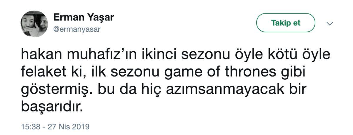Hakan: Muhafız’ın Pek Beğenilmeyen 2. Sezonu İçin Sosyal Medyada Yapılan Yorumlar