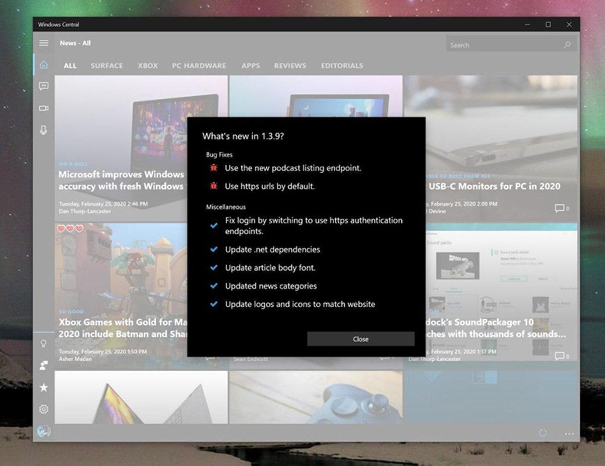 Windows 10’un Windows Central Uygulaması Güncellendi