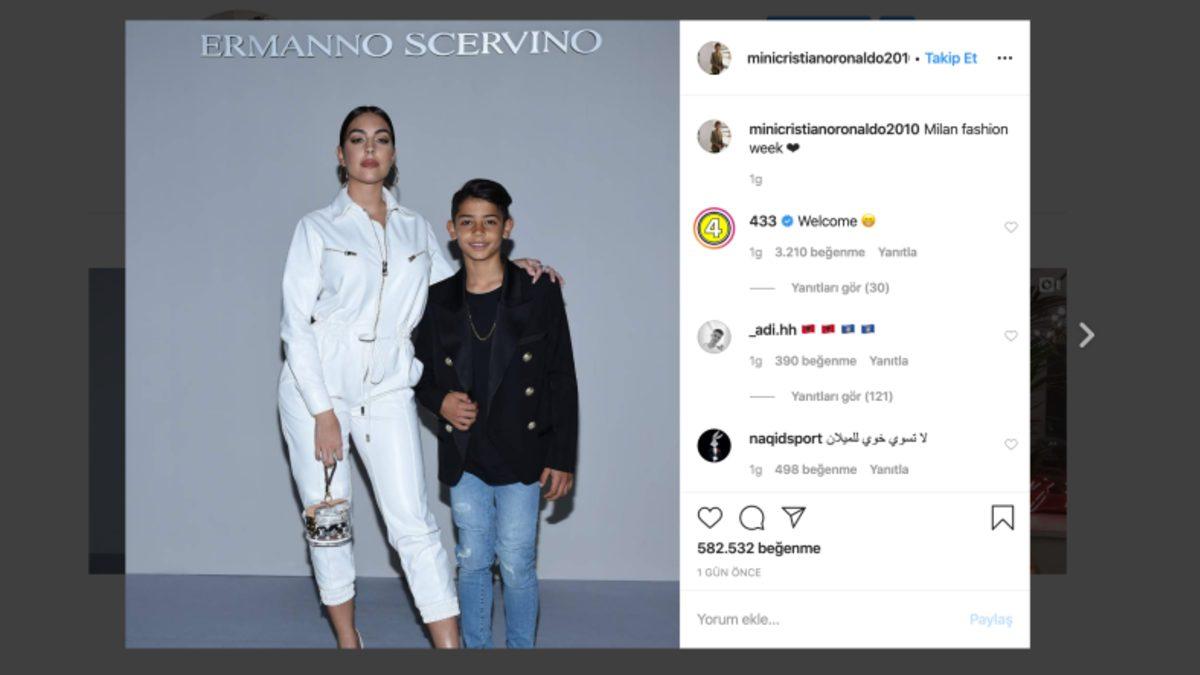 Cristiano Ronaldo’nun Oğlu Instagram Hesabı Açtı, 1 Günde 1 Milyon Takipçiye Ulaştı