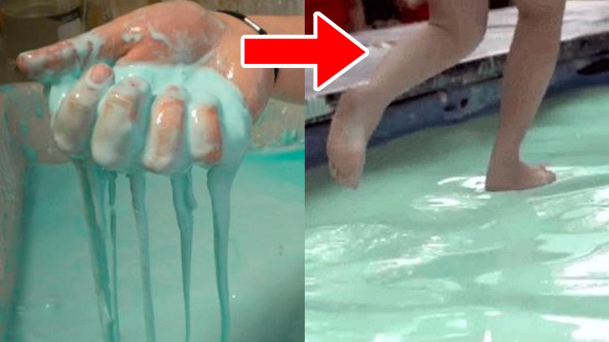 Sıvı Olmasına Rağmen Üzerinde Koşabileceğiniz Tuhaf Madde