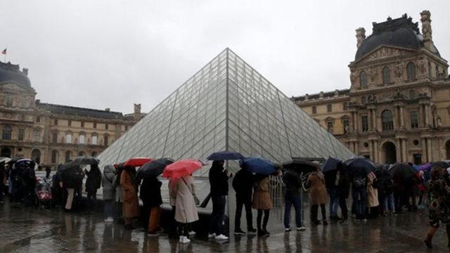 Ünlü Louvre Müzesi, Corona Virüsü Nedeniyle Kapatıldı