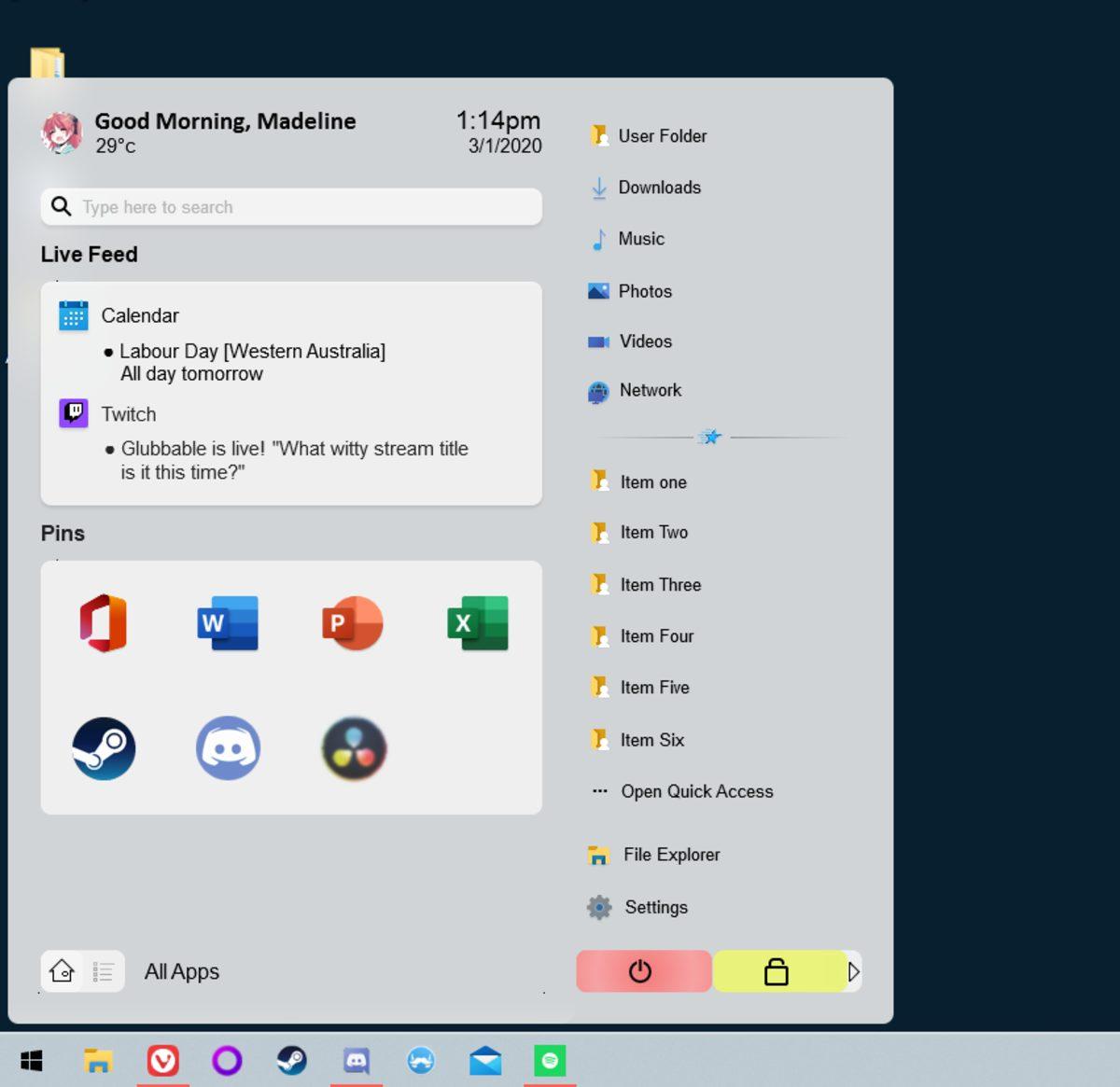’Keşke Böyle Olsa’ Diyeceğiniz Windows 10 Başlat Menüsü Konsepti