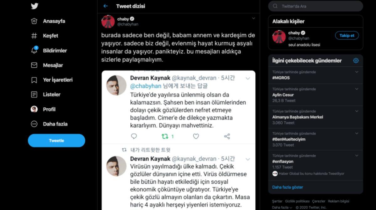 Güney Koreli Sosyal Medya Fenomeni Chaby Han’ın ’Corona Virüsü’ İsyanı