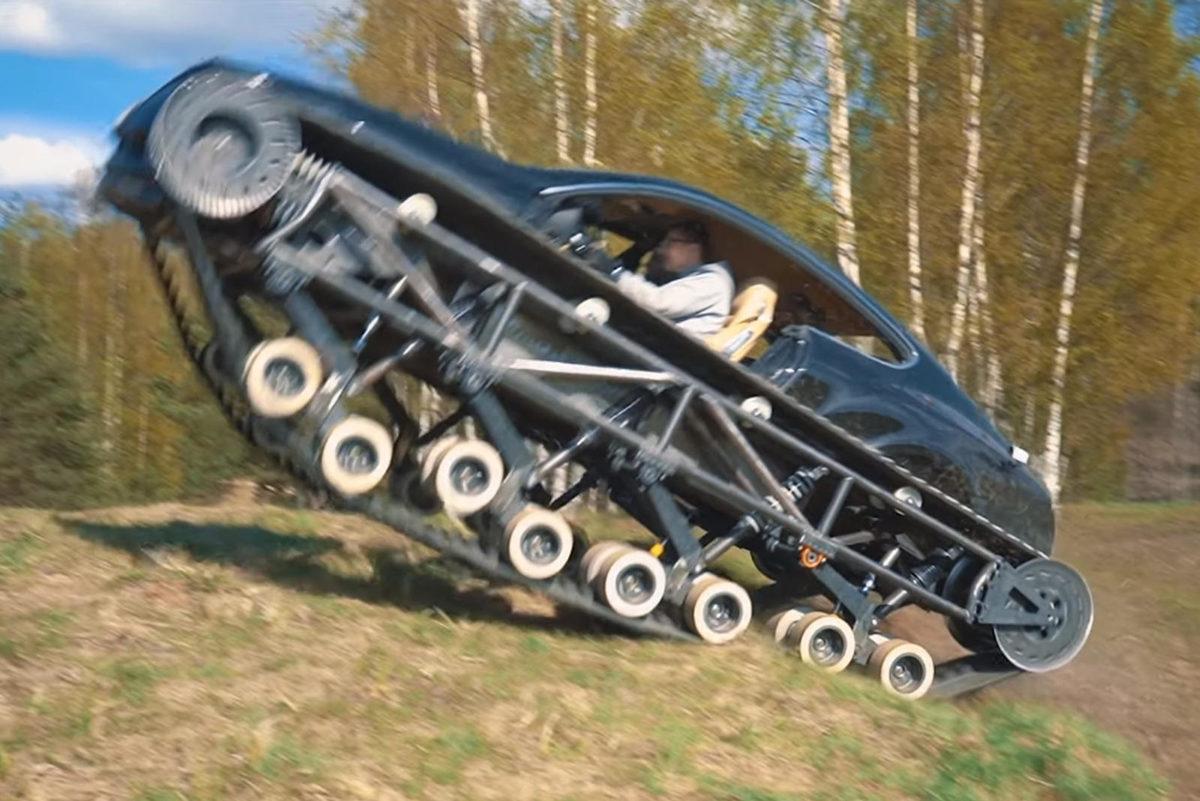 Milyon TL’lik Bentley Continental GT’nin Paletli Bir Tanka Dönüştüğünü Gösteren Video