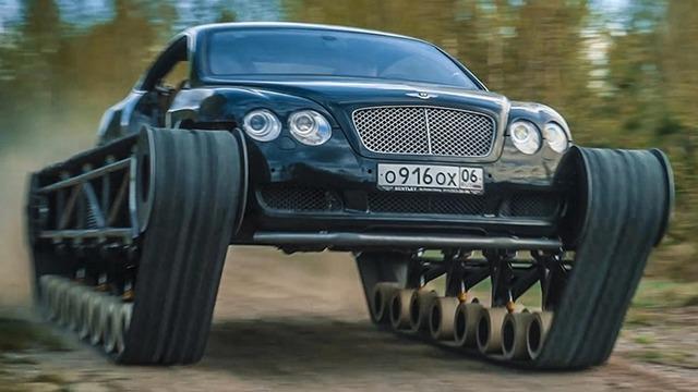 Milyon TL’lik Bentley Continental GT’nin Paletli Bir Tanka Dönüştüğünü Gösteren Video