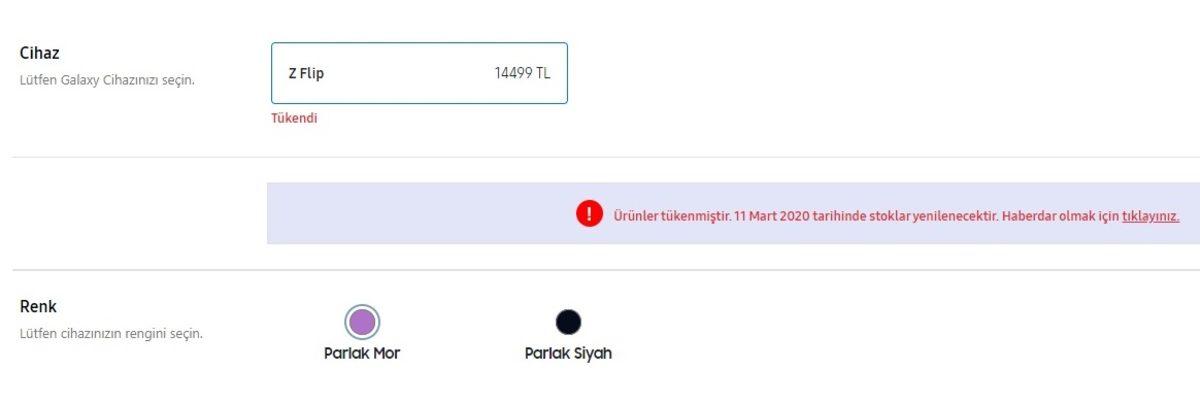 Samsung Galaxy Z Flip, Türkiye’de Satışa Çıkar Çıkmaz Tükendi