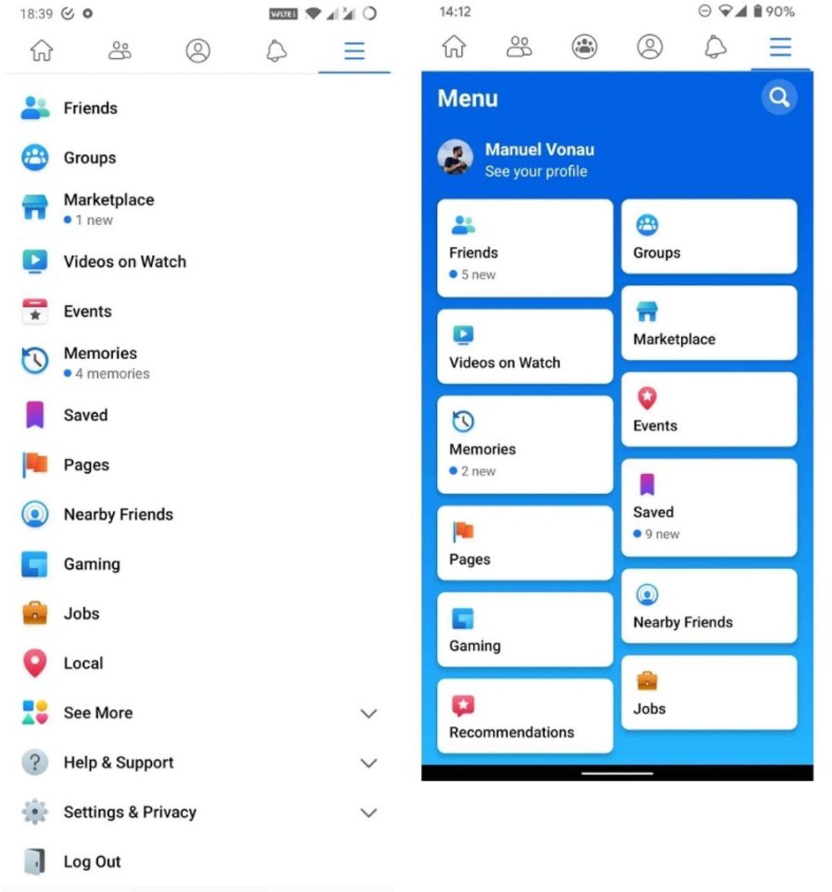 Facebook, Android Uygulaması İçin Yepyeni Bir Arayüz Test Ediyor
