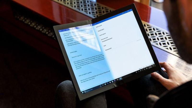Dünyanın İlk Katlanabilir Ekranlı Dizüstü Bilgisayarı: Karşınızda Lenovo ThinkPad X1 (Video)