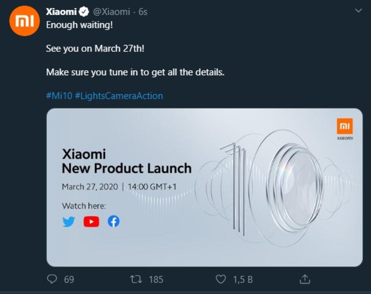 Xiaomi Mi 10’un Merakla Beklenen Global Lansman Tarihi Açıklandı