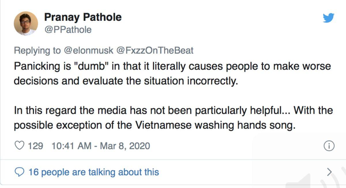 Corona Virüsü Paniğini Ağır Eleştiren Elon Musk’a Sosyal Medyadan Gelen Tepkiler