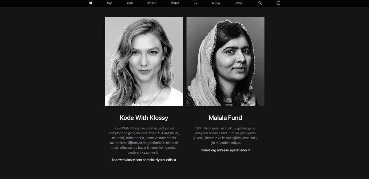 Apple, Ana Sayfasını Kadınlar Günü’ne Özel İçeriklerle İnteraktif Hâle Getirdi