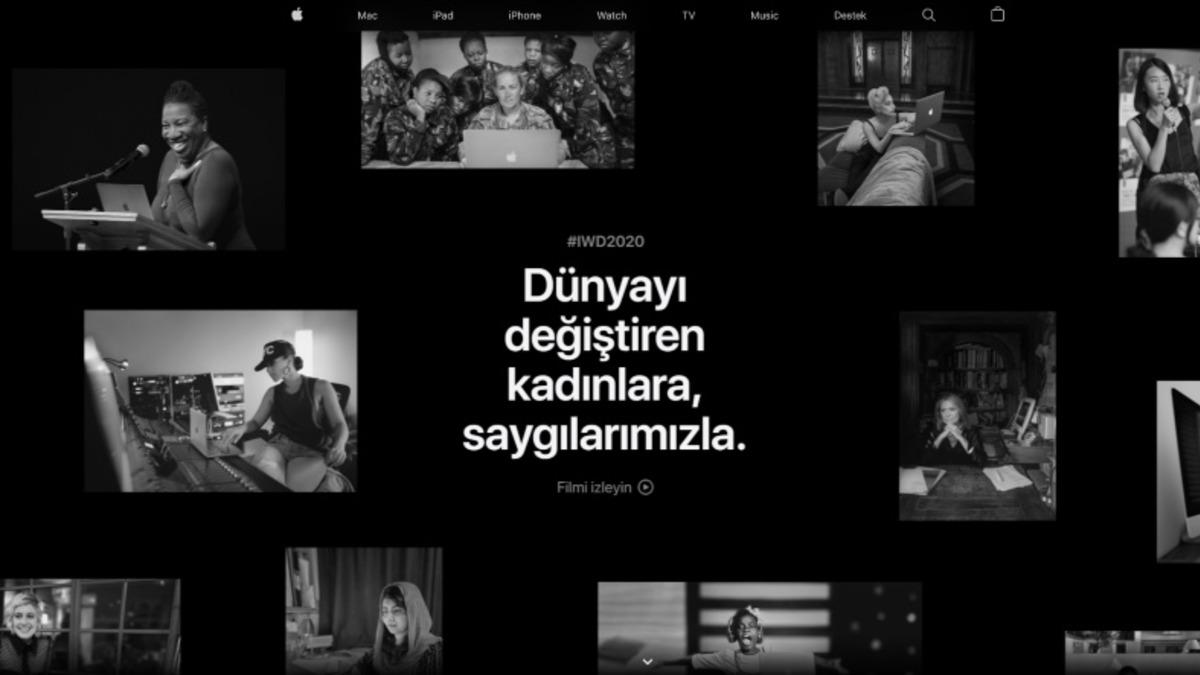 Apple, Ana Sayfasını Kadınlar Günü’ne Özel İçeriklerle İnteraktif Hâle Getirdi