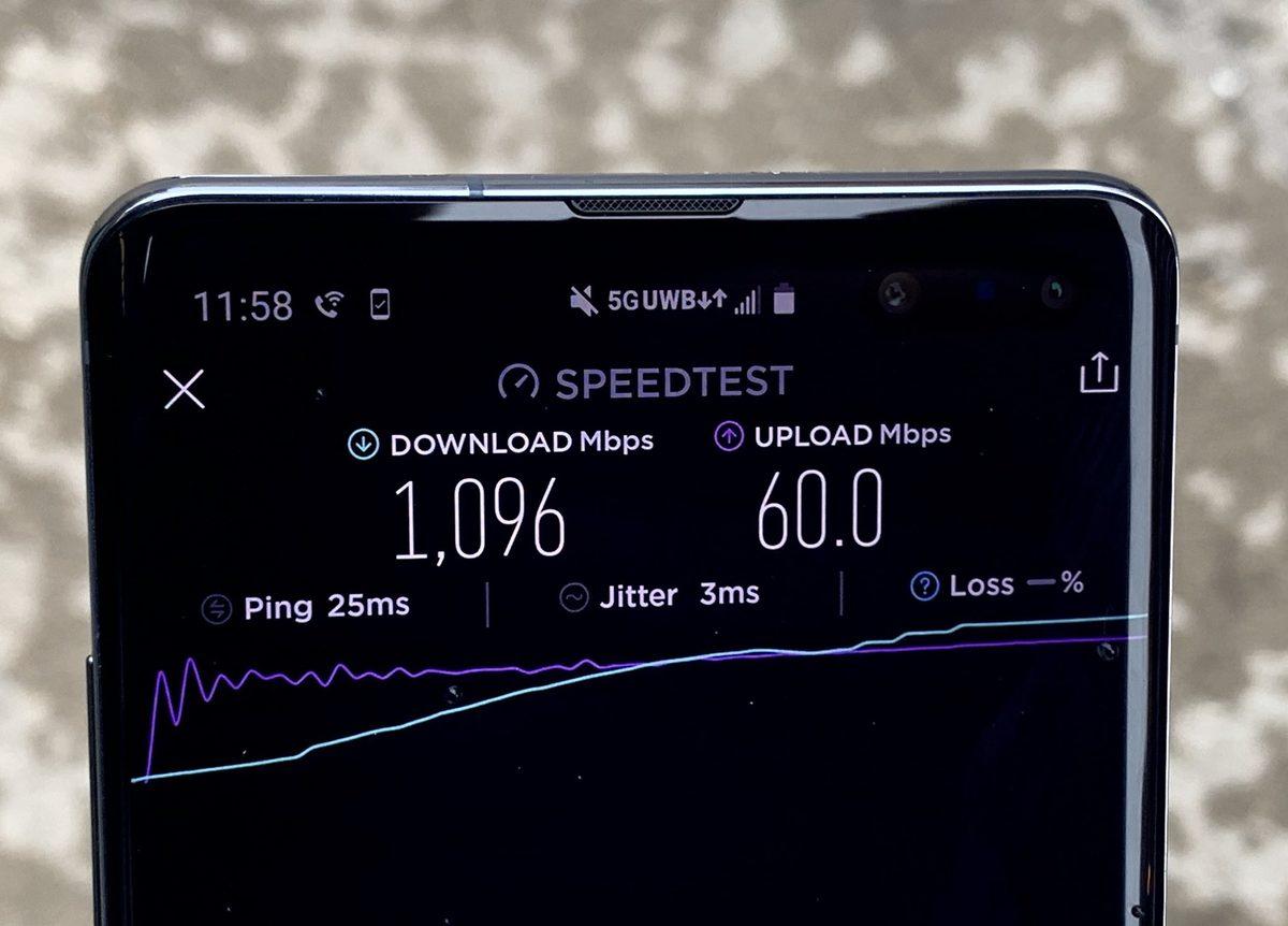 Verizon’un 5G İnternet ile İndirme Testlerinde Uçtuğunu Gösteren Video