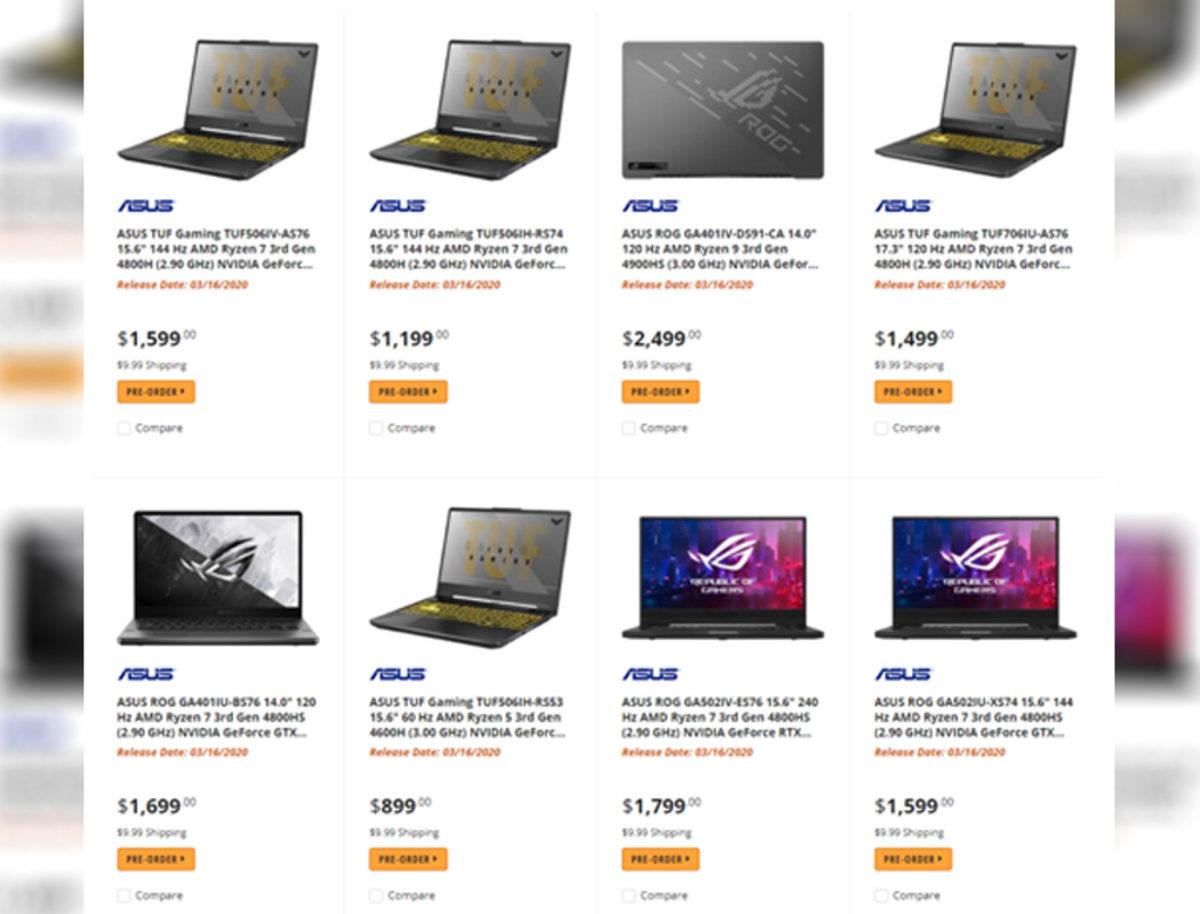 Bir İnternet Sitesi, AMD Ryzen 4000’li Dizüstü Bilgisayarları Ön Siparişe Açtı