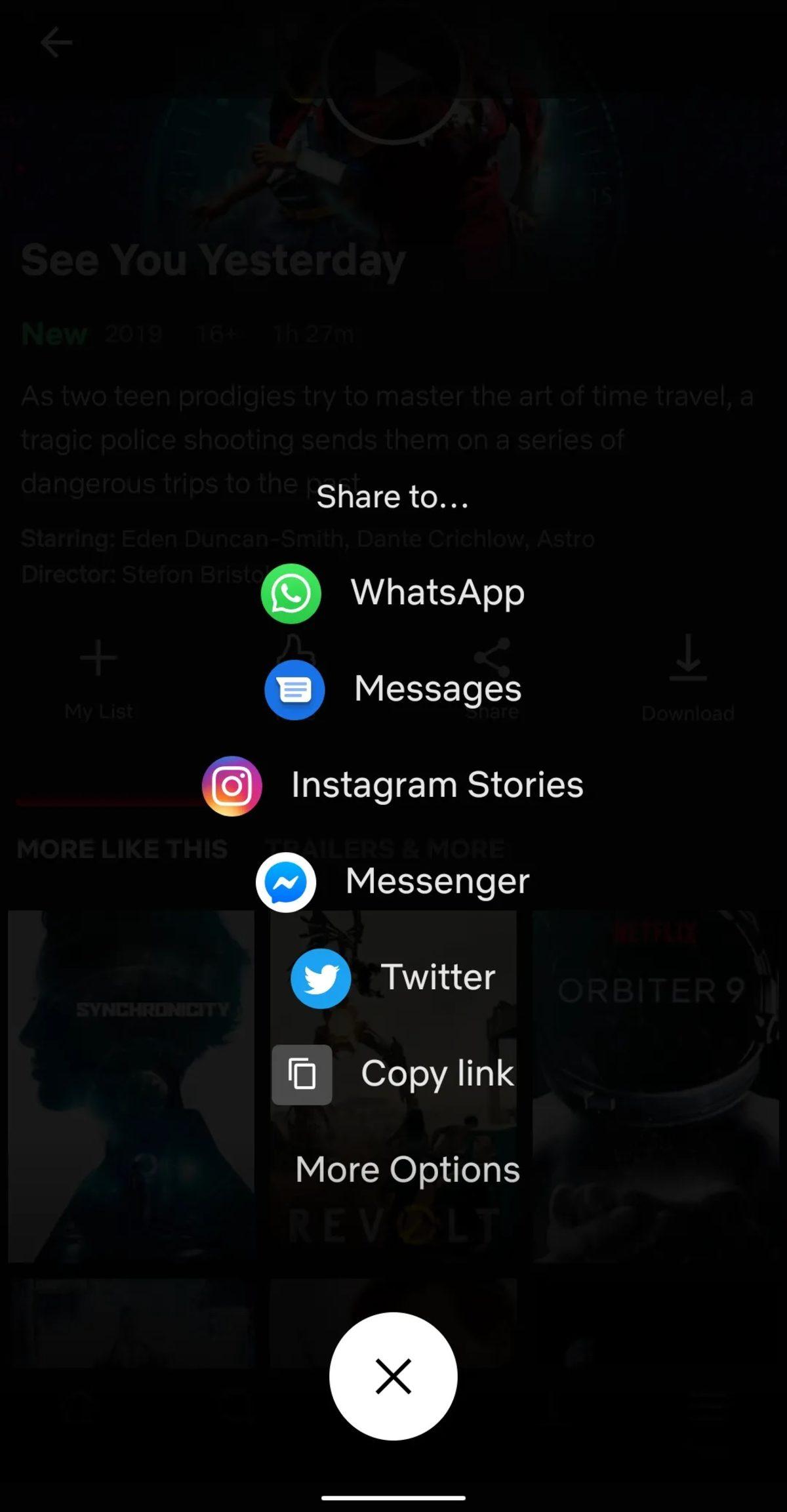 Netflix’te İzlediklerinizi Instagram Hikayeler’de Paylaşma Özelliği Android’e Geldi