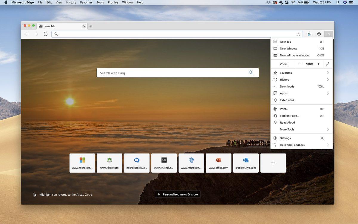 Chromium Tabanlı Edge’in macOS Sürümü Kullanıma Hazır