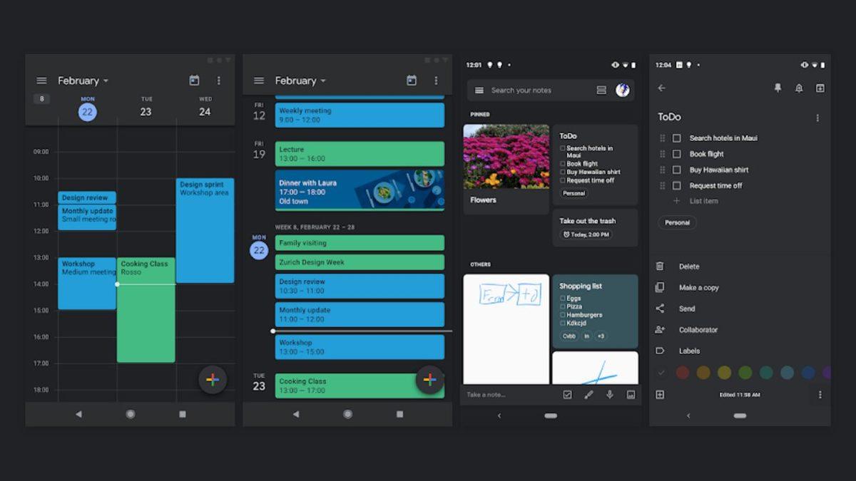 Google, İki Yeni Uygulamasına Daha Karanlık Mod Desteği Getirdi