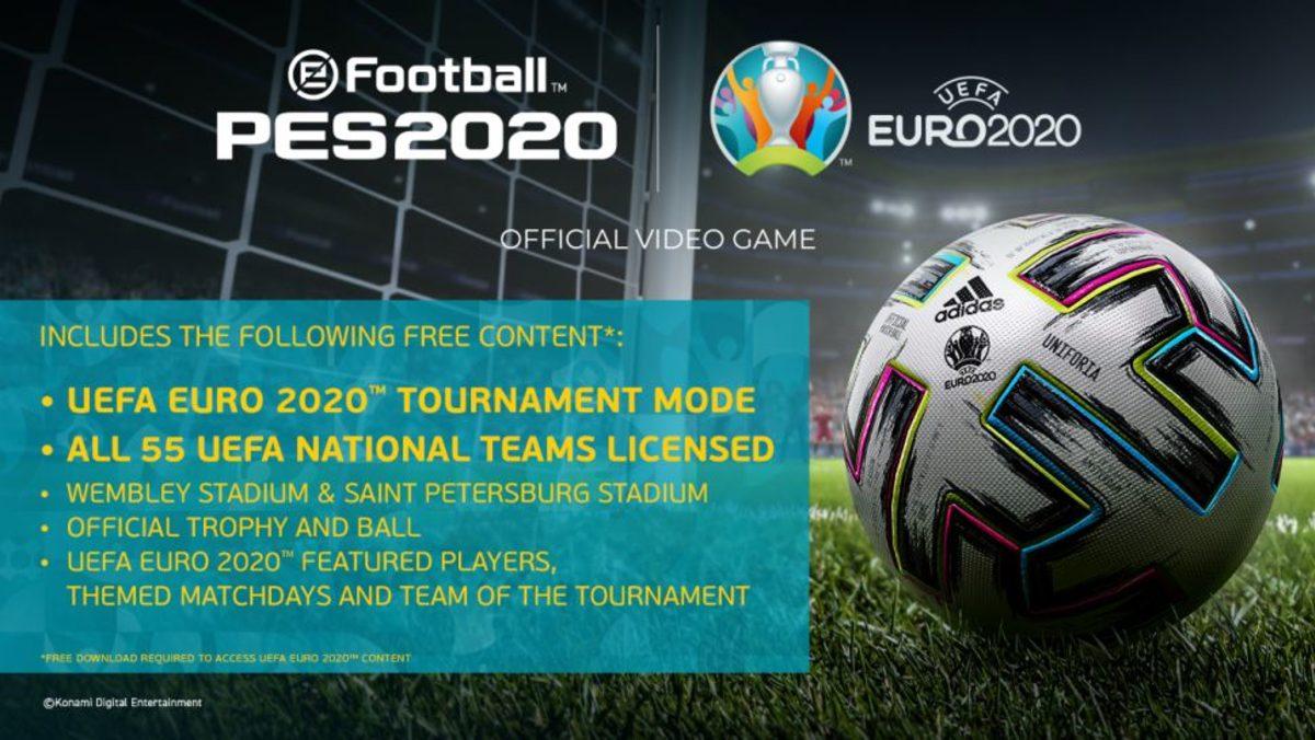PES 2020’ye Ücretsiz Euro 2020 DLC’si Geleceği Doğrulandı