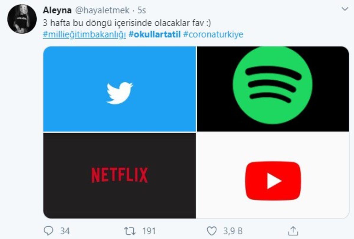 Okulların Tatil Edilmesinin Ardından Twitter’da Yapılan Paylaşımlar