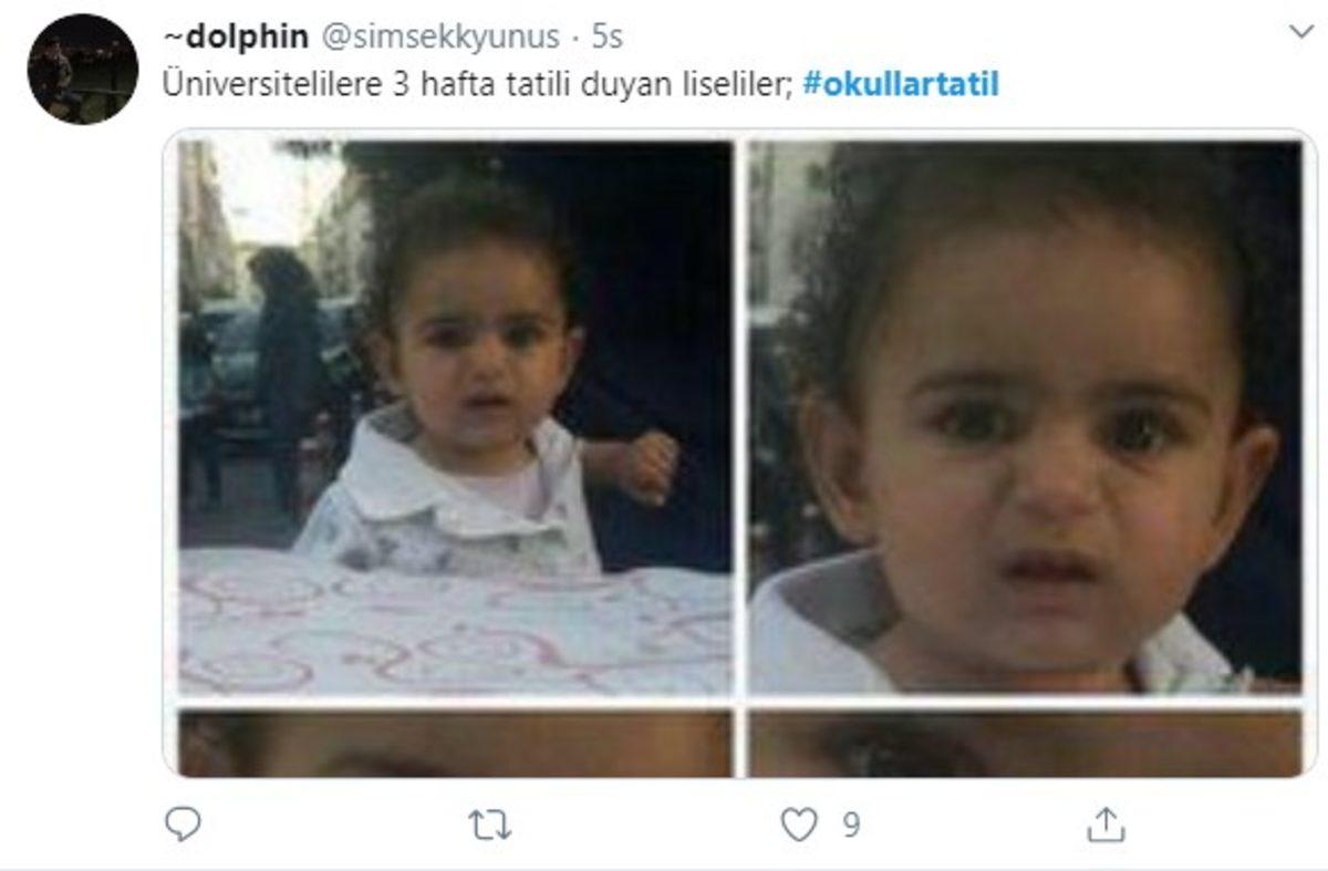 Okulların Tatil Edilmesinin Ardından Twitter’da Yapılan Paylaşımlar