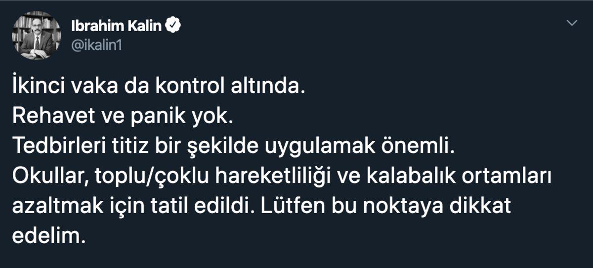Sağlık Bakanı: Türkiye’de İkinci Corona Virüsü Vakası Tespit Edildi