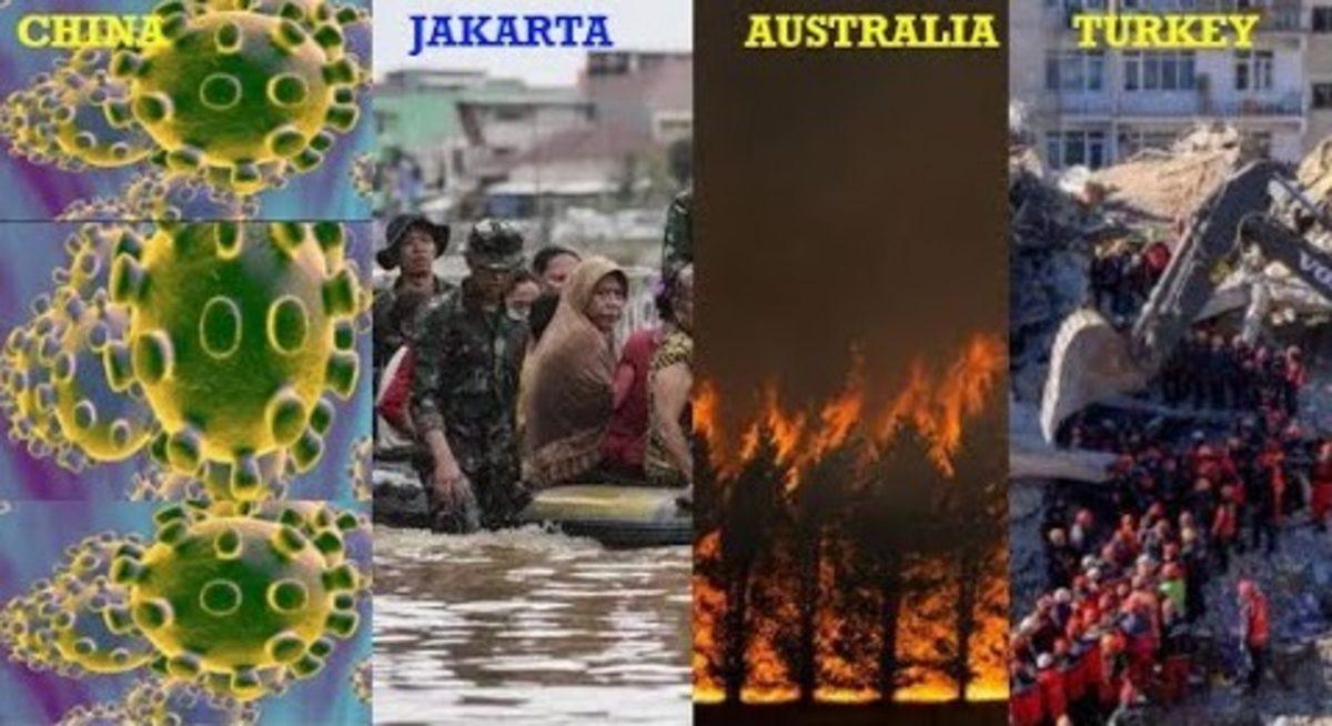 2020 Yılının Felaketlerle Geçmesine İthafen Yapılan Sosyal Medya Paylaşımları