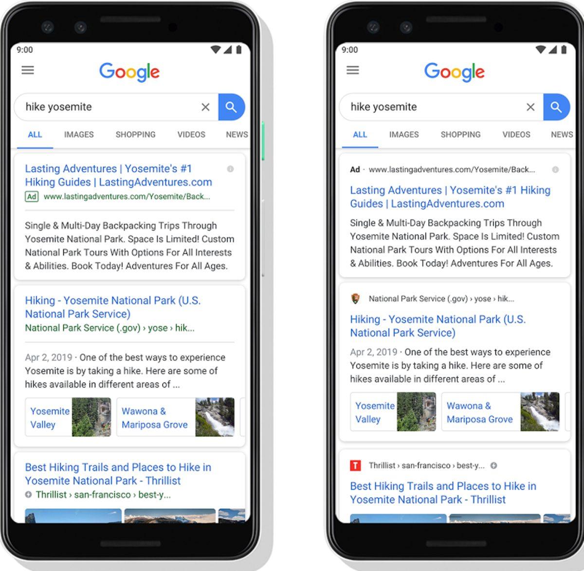 Google, Arama Sonuçları Sayfasında Çeşitli Değişiklikler Yapıyor