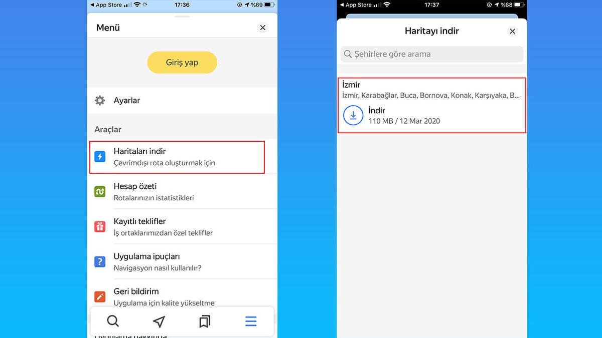 Yandex Navigasyon İnternetsiz Nasıl Kullanılır?