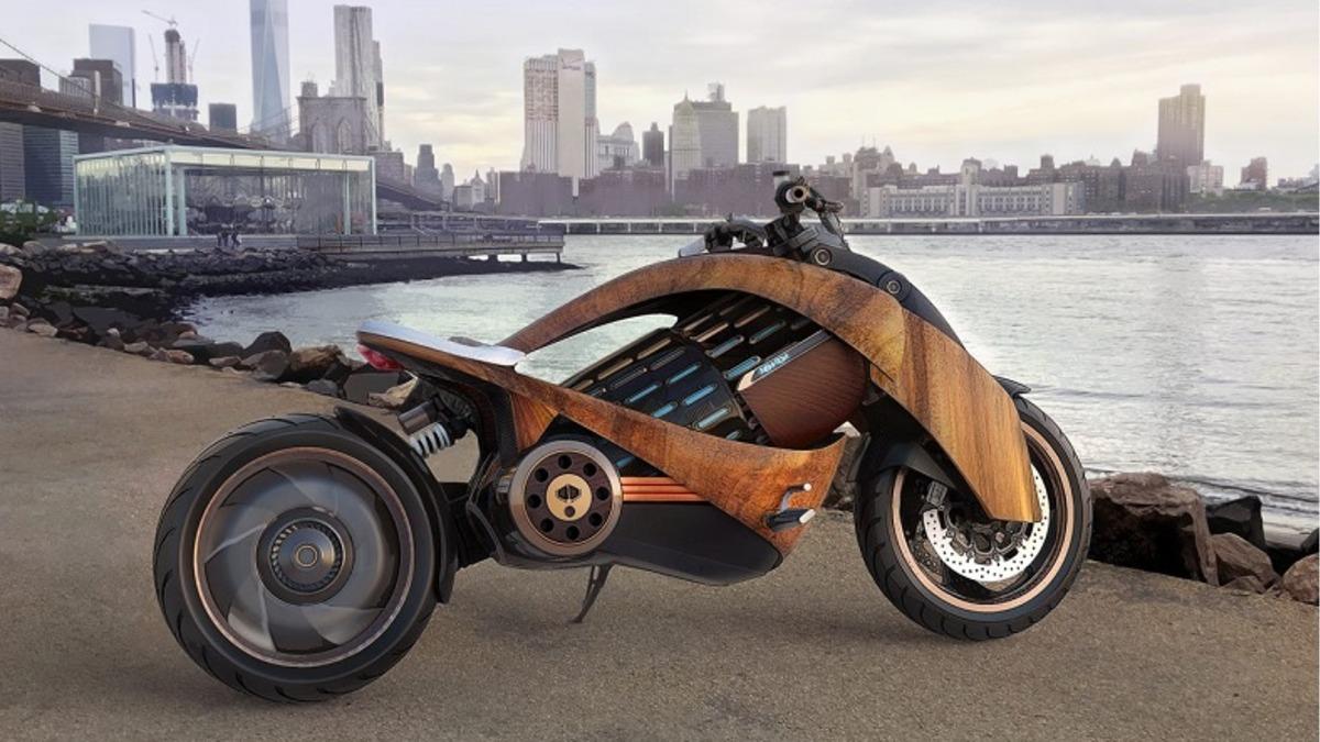 Ahşaptan Yapılmış 425.000 Liralık Elektrikli Motosiklet: Steampunk EV-1
