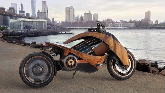 Ahşaptan Yapılmış 425.000 Liralık Elektrikli Motosiklet: Steampunk EV-1