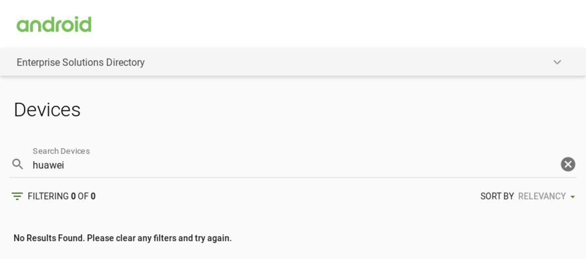 Google, Huawei’yi Kurumsal Tavsiye Edilen Cihazlar Listesinden Çıkardı