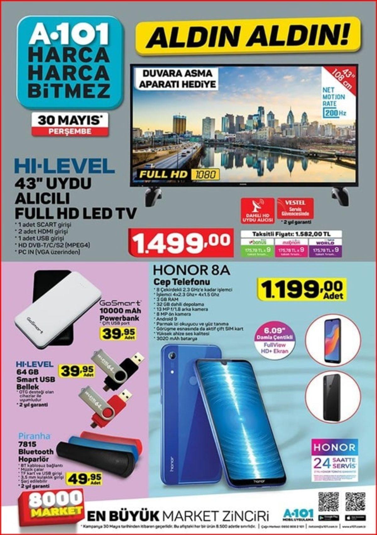 A101, Bu Hafta Uygun Fiyatlı Honor 8A Satacak