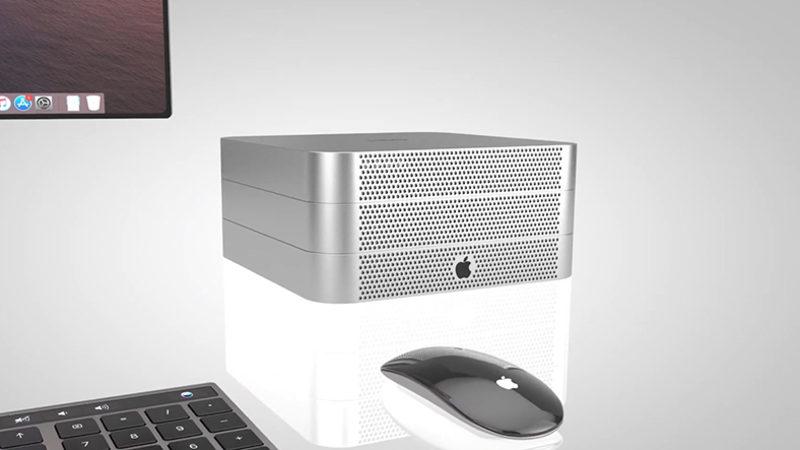 Kablosuz Bir Şekilde Özellikleri Artırabilen Mac mini Pro Konsept Tasarımı