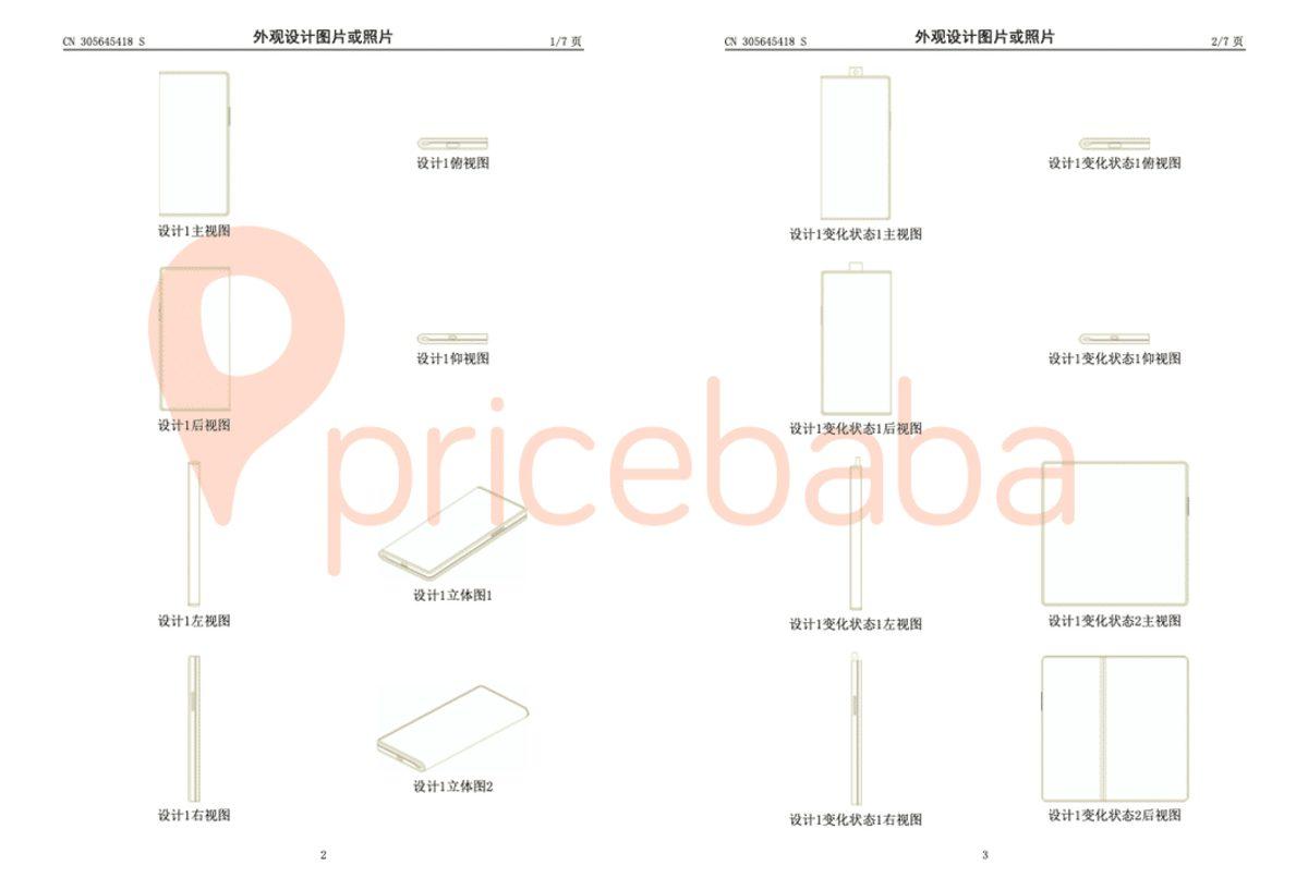 Xiaomi, Kızaklı Kameraya Sahip Bir Katlanabilir Telefon Patenti Aldı