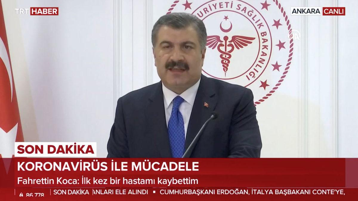 Corona Virüsü Nedeniyle Türkiye’deki İlk Ölüm Gerçekleşti (Güncel Vaka Sayısı Açıklandı)