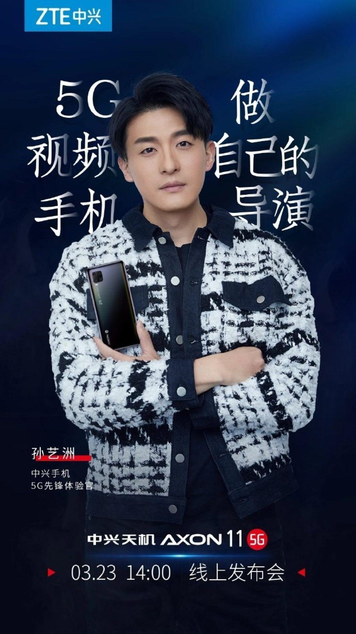 ZTE Axon 11’in Arka Kamera Tasarımı, Tanıtım Görselinde Ortaya Çıktı