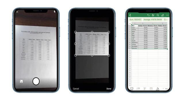Microsoft, Excel’in iOS Sürümüne ’Resimden Veri Ekle’ Özelliği Getirdi