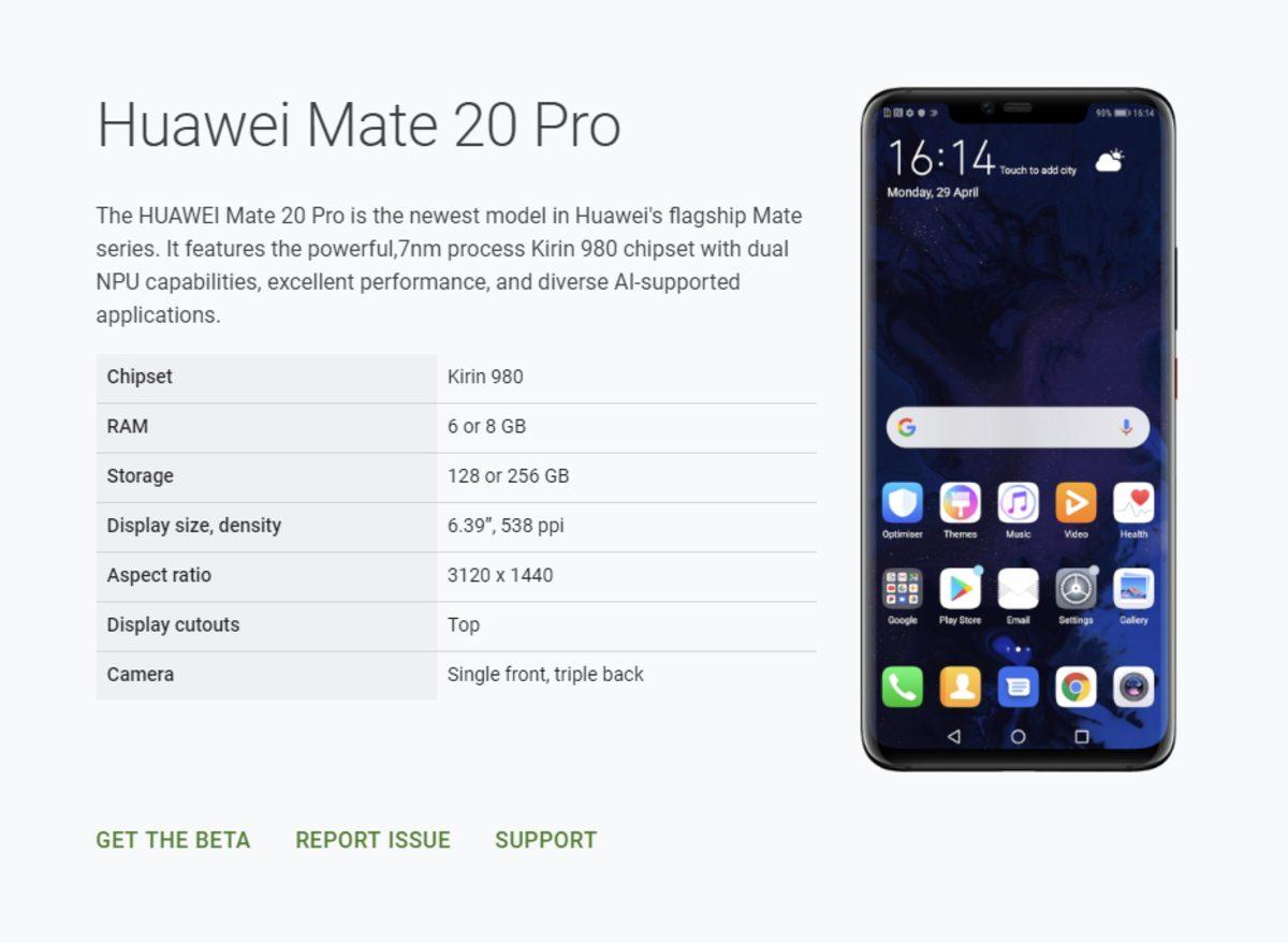 Google’dan Huawei’ye Geri Dönüş Sinyali: Huawei Mate 20 Pro Android Q Beta’ya Geri Döndü
