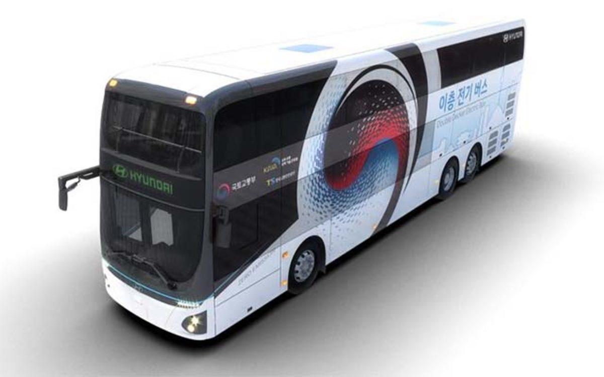 Hyundai’nin Elektrikli Çift Katlı Otobüsü Güney Kore’de Kullanıma Girdi