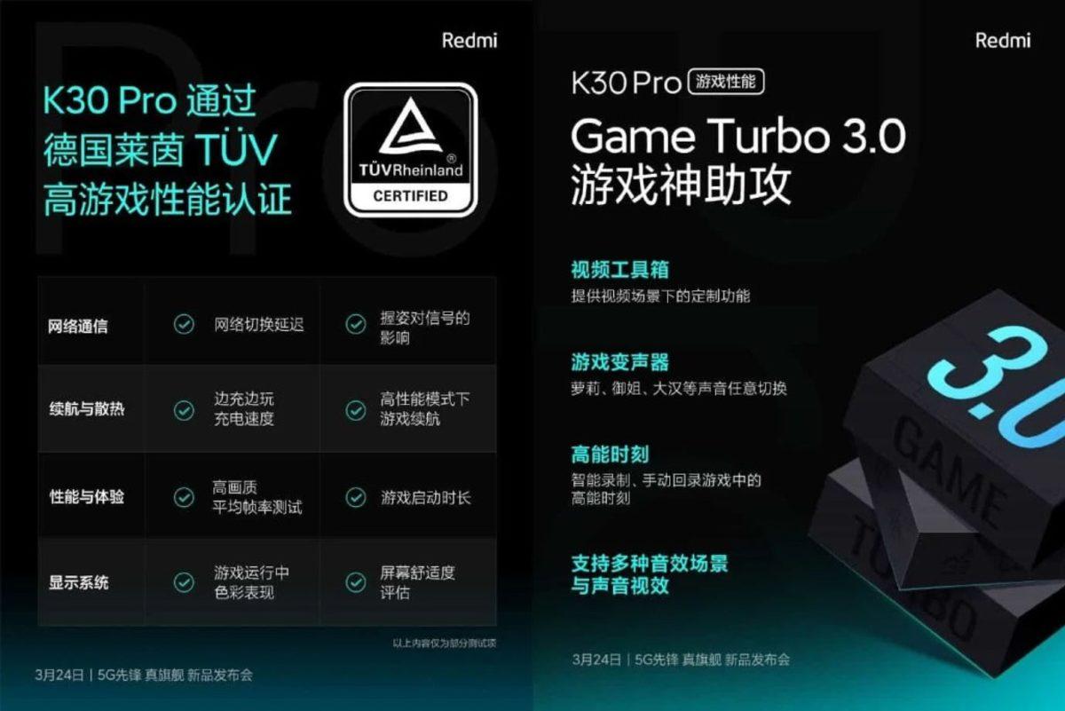 Redmi K30 Pro, Game Turbo 3.0 ile Gelecek