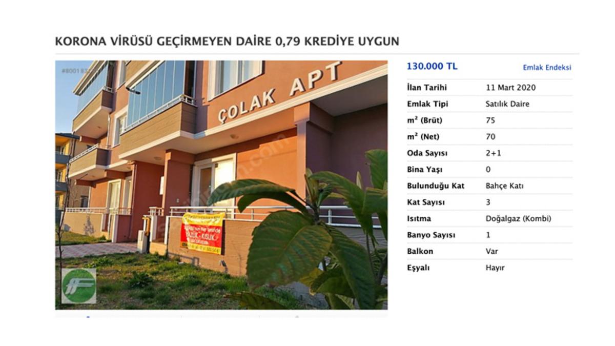 Sahibinden.com’da Kolonya Hediyeli, Kendini Temizleyen Satılık Ev İlanları Patlak Verdi