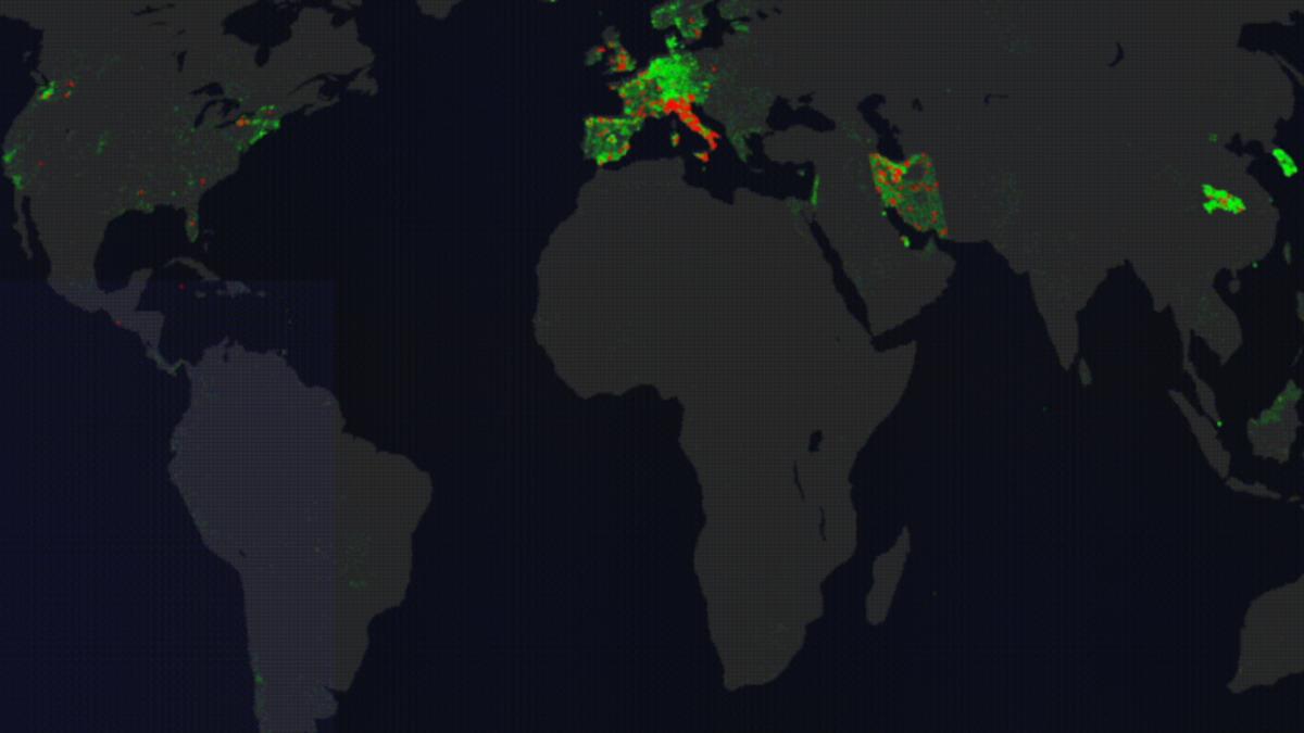 COVID-19’un Dünyaya Nasıl Yayıldığını Gösteren Çarpıcı Video