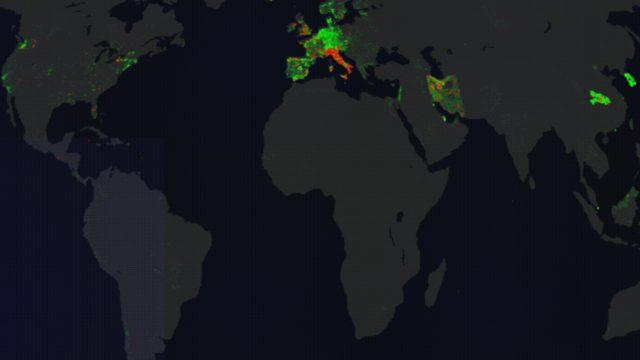 COVID-19’un Dünyaya Nasıl Yayıldığını Gösteren Çarpıcı Video