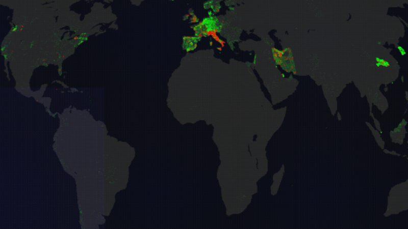 COVID-19’un Dünyaya Nasıl Yayıldığını Gösteren Çarpıcı Video