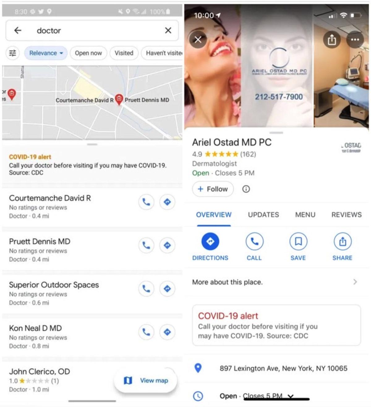 Google Haritalar, Android ve iOS’ta Koronavirüs Uyarısı Göstermeye Başladı