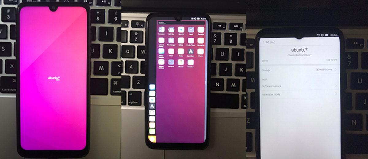 Bir Geliştirici, Ubuntu Touch İşletim Sistemini Xiaomi Redmi Note 7’ye Yükledi