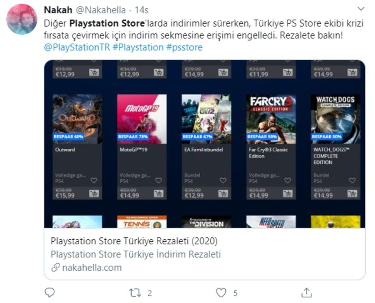 Türkiye’deki İndirimlerini Kaldıran PlayStation Store’a Sosyal Medyadan Tepki Yağıyor